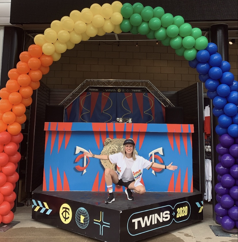 Caiked Up DJ booth at Twins game